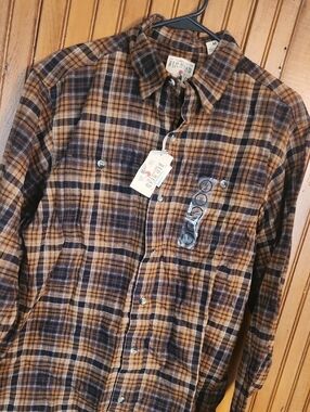 RedHead Plaid Flannel Shirt - Brown & Black Tartan